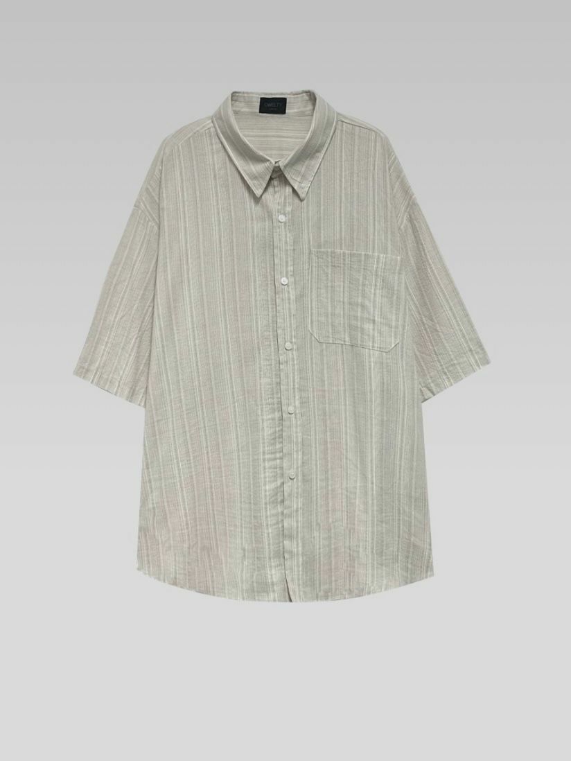 直紋短袖恤衫 S2276