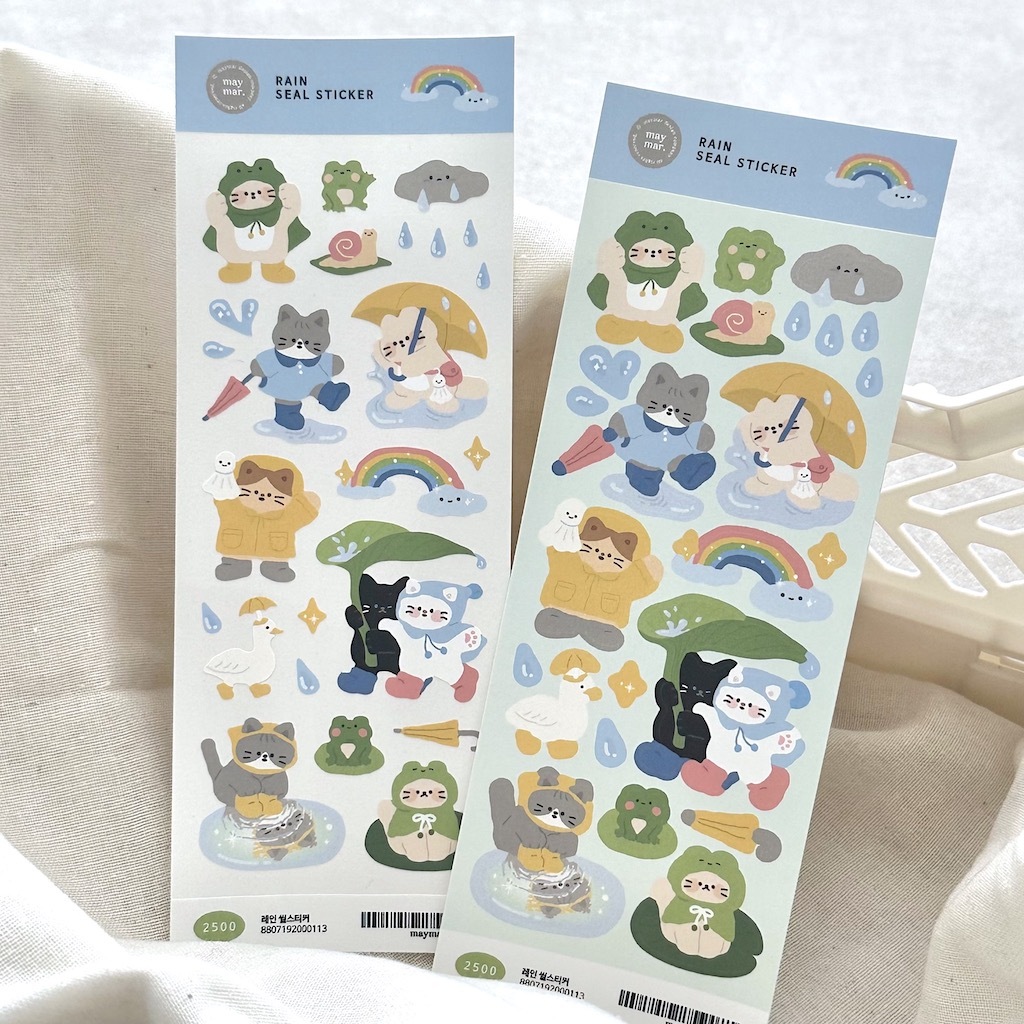 Maymar Sticker一Rain (Korean Stationery Brand)
