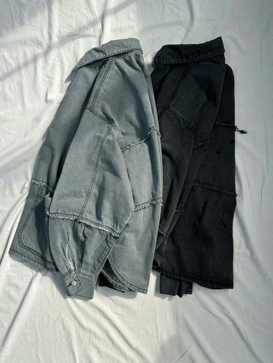 淨色牛仔長袖恤衫外套 JK2530