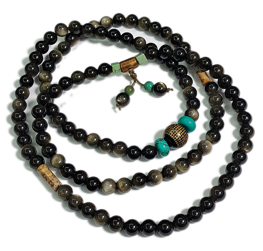 心經毫雕+金曜石108念珠6mm 【十方】147653