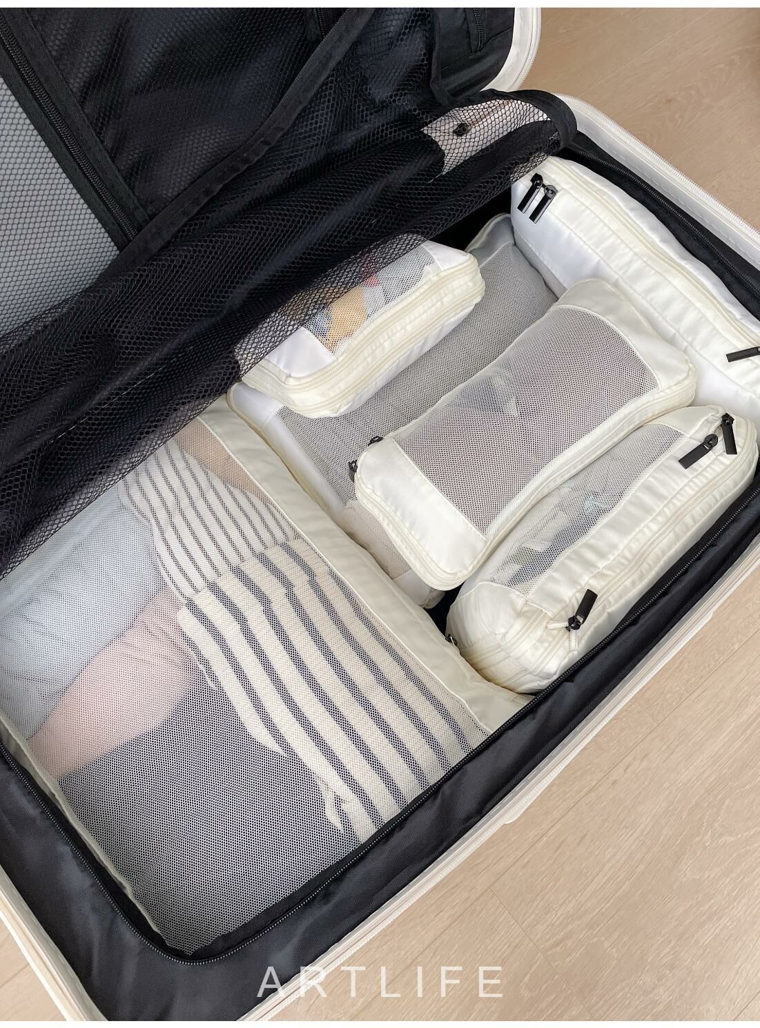 超好用 網袋設計壓縮收納六件組