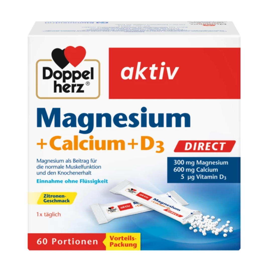 Doppelherz Magnesium + Calcium + D3 DIRECT 60 Sticks