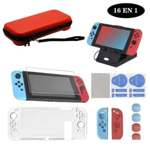 Switch Storage Box (16-Piece Red Set)