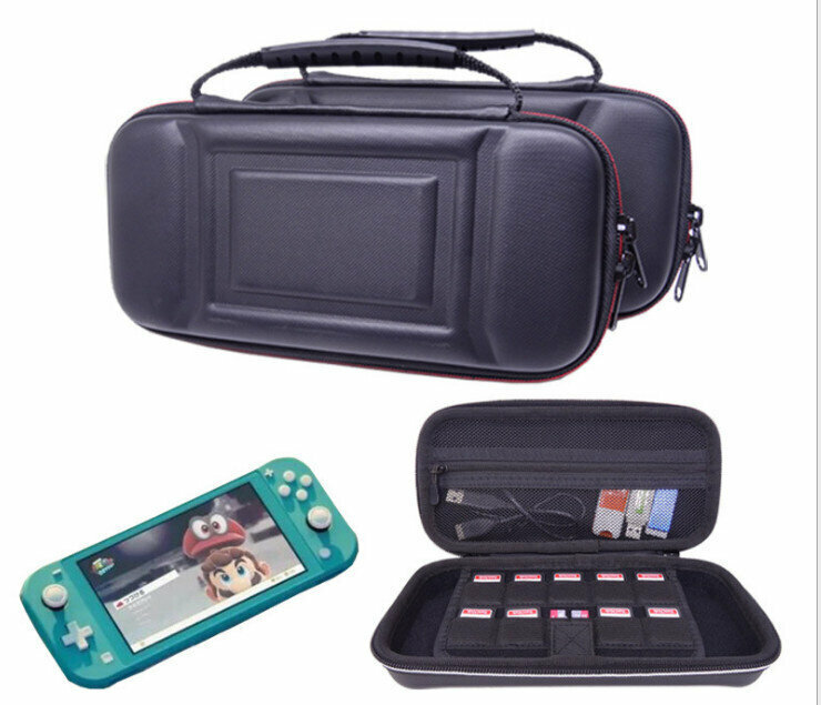 switch lite Game Console Storage Bag EVA Accessory Case (GH1821 Black)