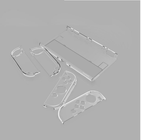 Split host protective case hard shell (OLED upper and lower cover five-piece crystal case transparent PC hard shell)