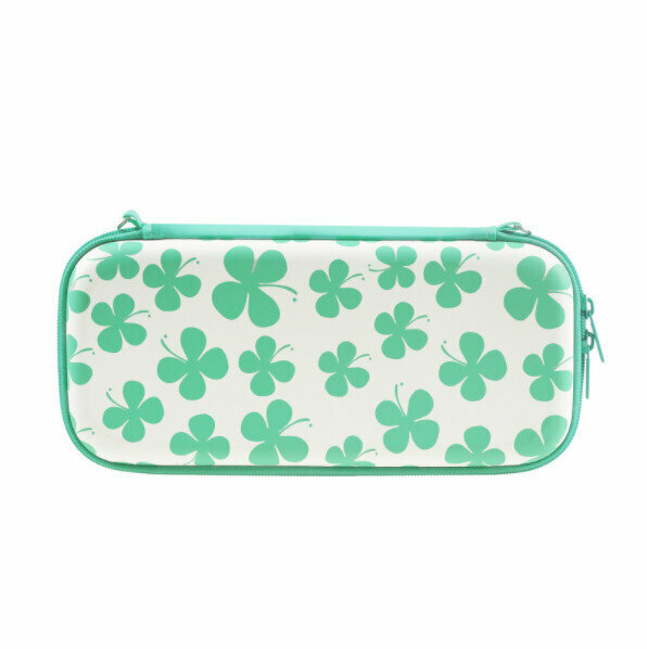 Switch Portable Anti-Impact Protective Case (Green Leaf on White Background)