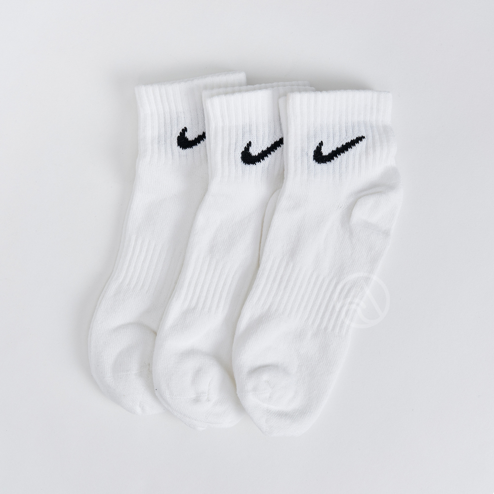 Nike Everyday Lightweight 白 三入組 薄底 基本款 運動 休閒 中筒襪 SX7677-100