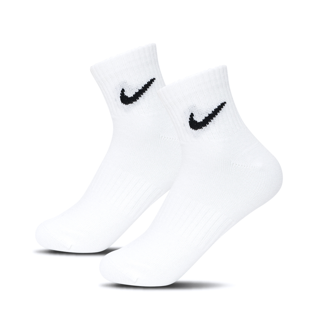 Nike Everyday Lightweight 白 三入組 薄底 基本款 運動 休閒 中筒襪 SX7677-100