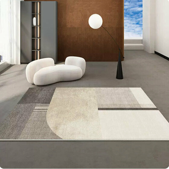 新款侘寂風日式地毯(180x250CM（比利時圈絨+升級寬邊+升級大顆粒防滑底）)(CC106)
