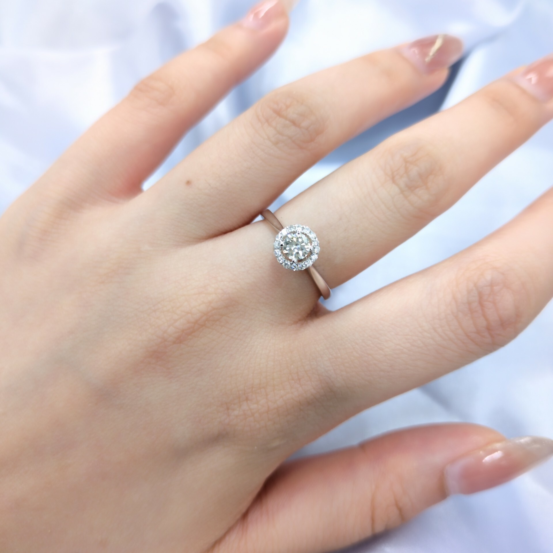 18K White Gold 0.38ct Diamond Ring