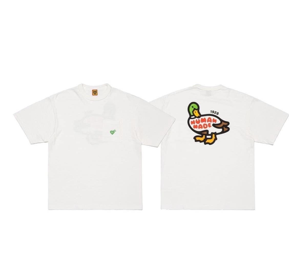 HUMAN MADE POCKET T-SHIRT 白色 黑色 京都鴨子 大阪老虎 店鋪限定 愛心刺繡 竹節棉 短袖 口袋短T【HM26CS053】【HM26CS054】
