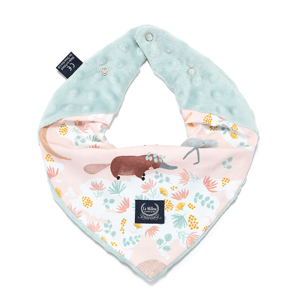 La Millou波蘭 豆豆圍兜領巾｜澳洲森友會(粉底)｜煙燻香草綠