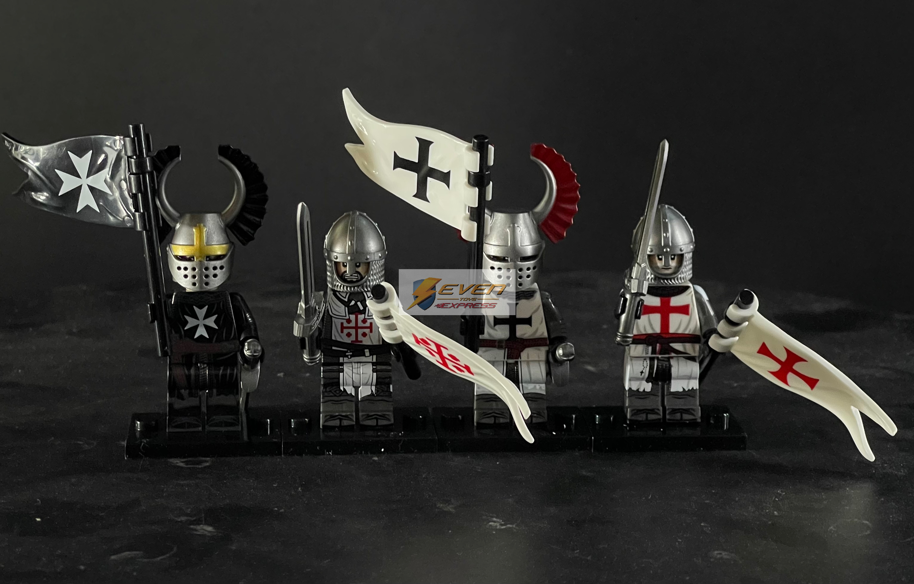 Custom minifig : Crusaders Knights Set/4