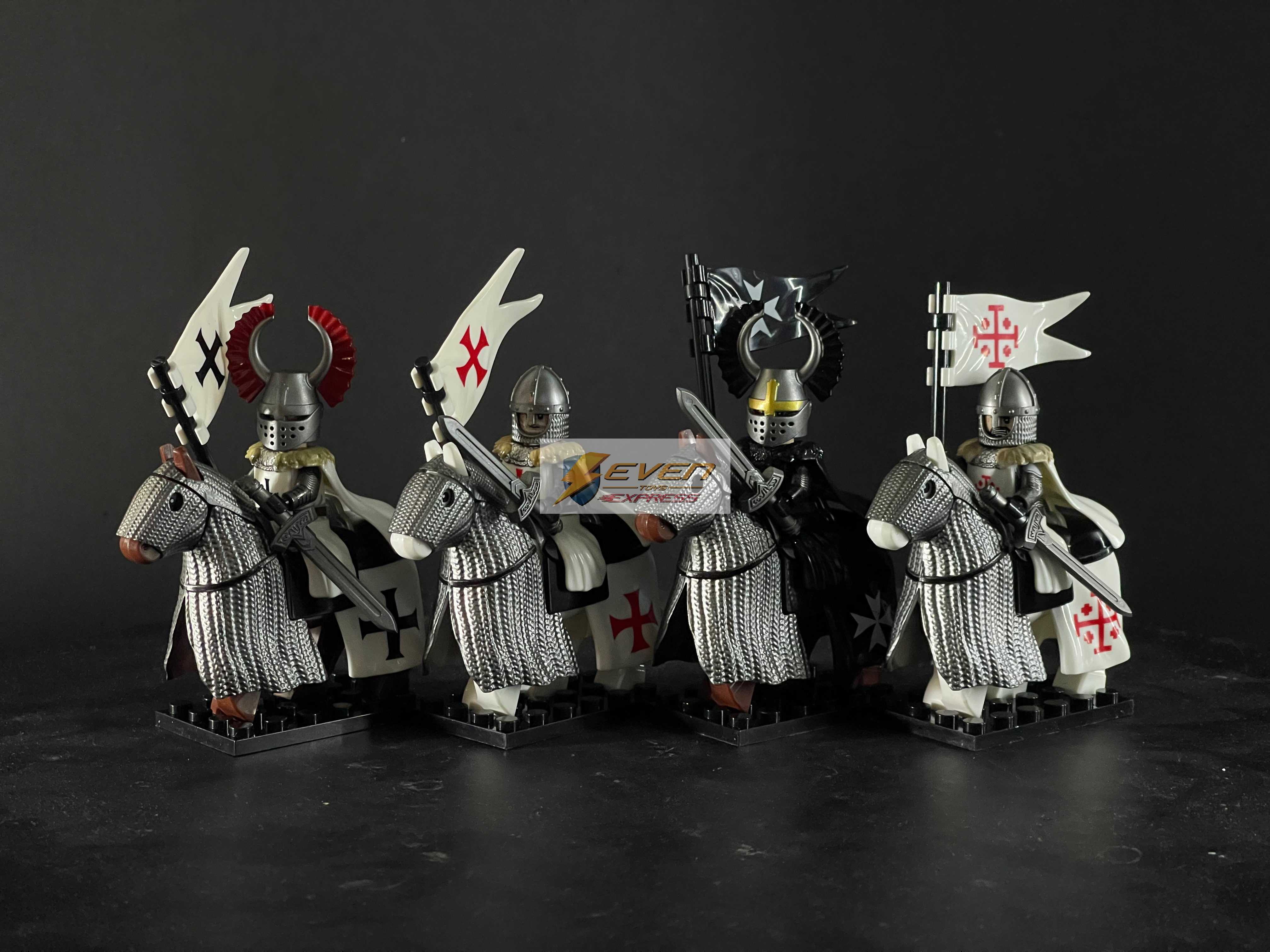 Custom minifig : Crusaders Knights Set/4