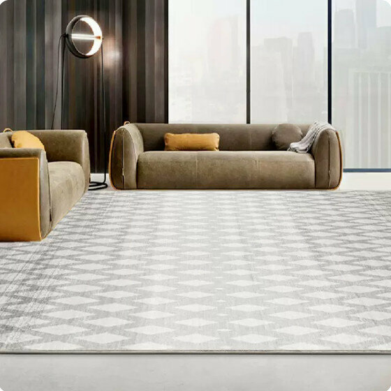 新款侘寂風日式地毯(180x250CM（比利時圈絨+升級寬邊+升級大顆粒防滑底）)(CC112)