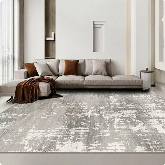 新款侘寂風日式地毯(140x200CM（比利時圈絨+升級寬邊+升級大顆粒防滑底）)(CC115)