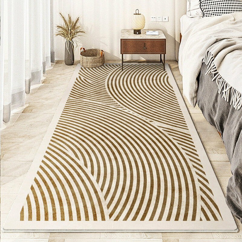 Popular bedroom bedside carpet (140x200CM (upgraded thickened fabric on the front, formaldehyde-free)) (HH949)