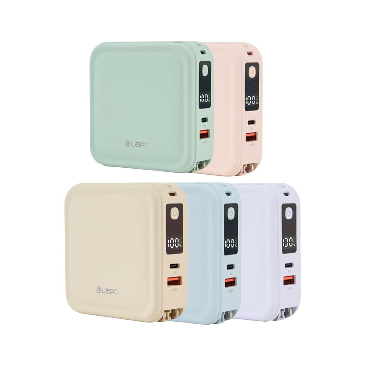 【LAPO】超進化八合一 10000mAh 無線快充行動電源 WT-08 五色