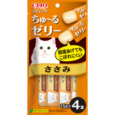 [*任選11件$138*] 日本CIAO - 雞肉味果凍片15G X4 新舊包裝隨機
