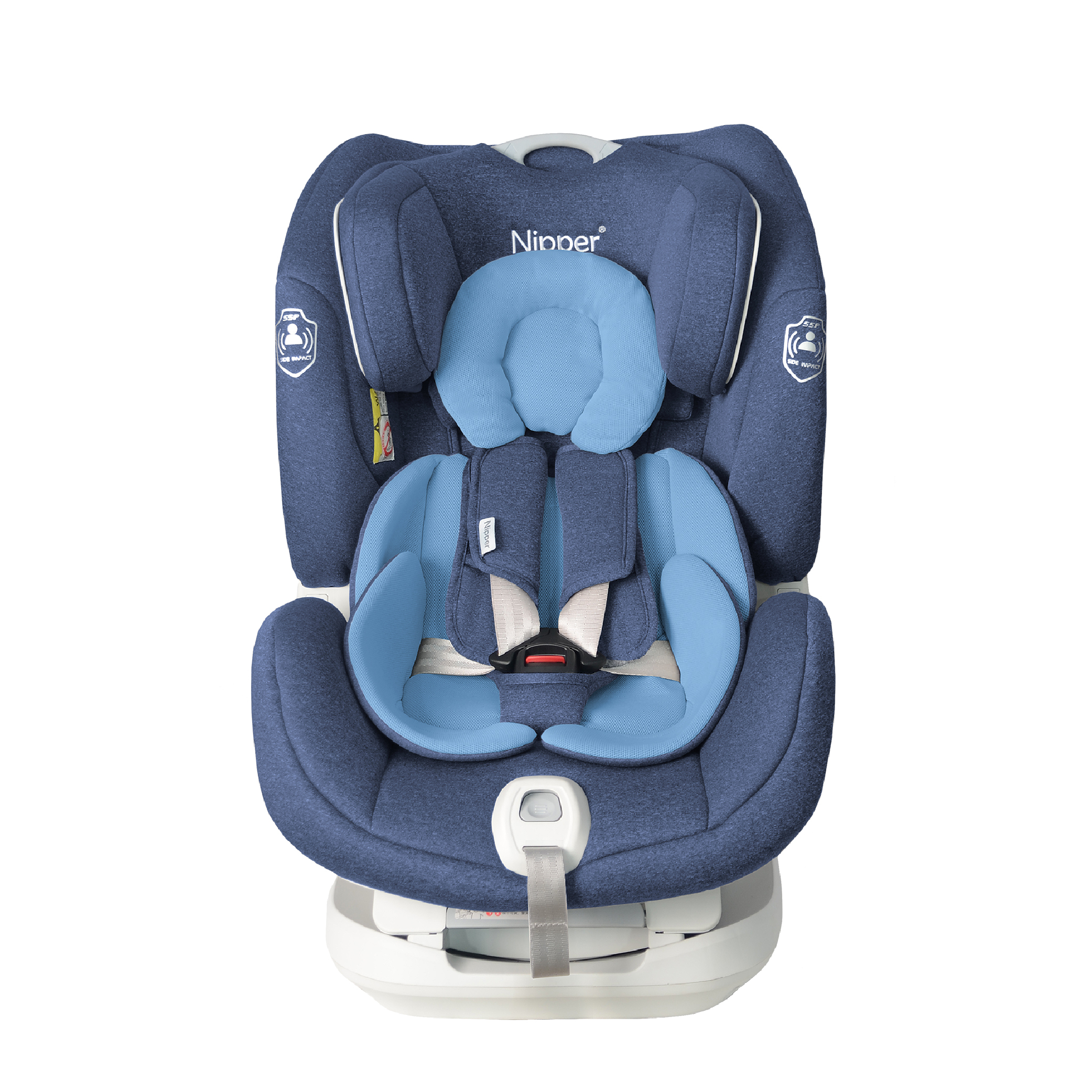 【Nipper】 Neo-Fix 0-7歲 ISOFIX 安全座椅-幻影藍(贈多功能媽媽包)