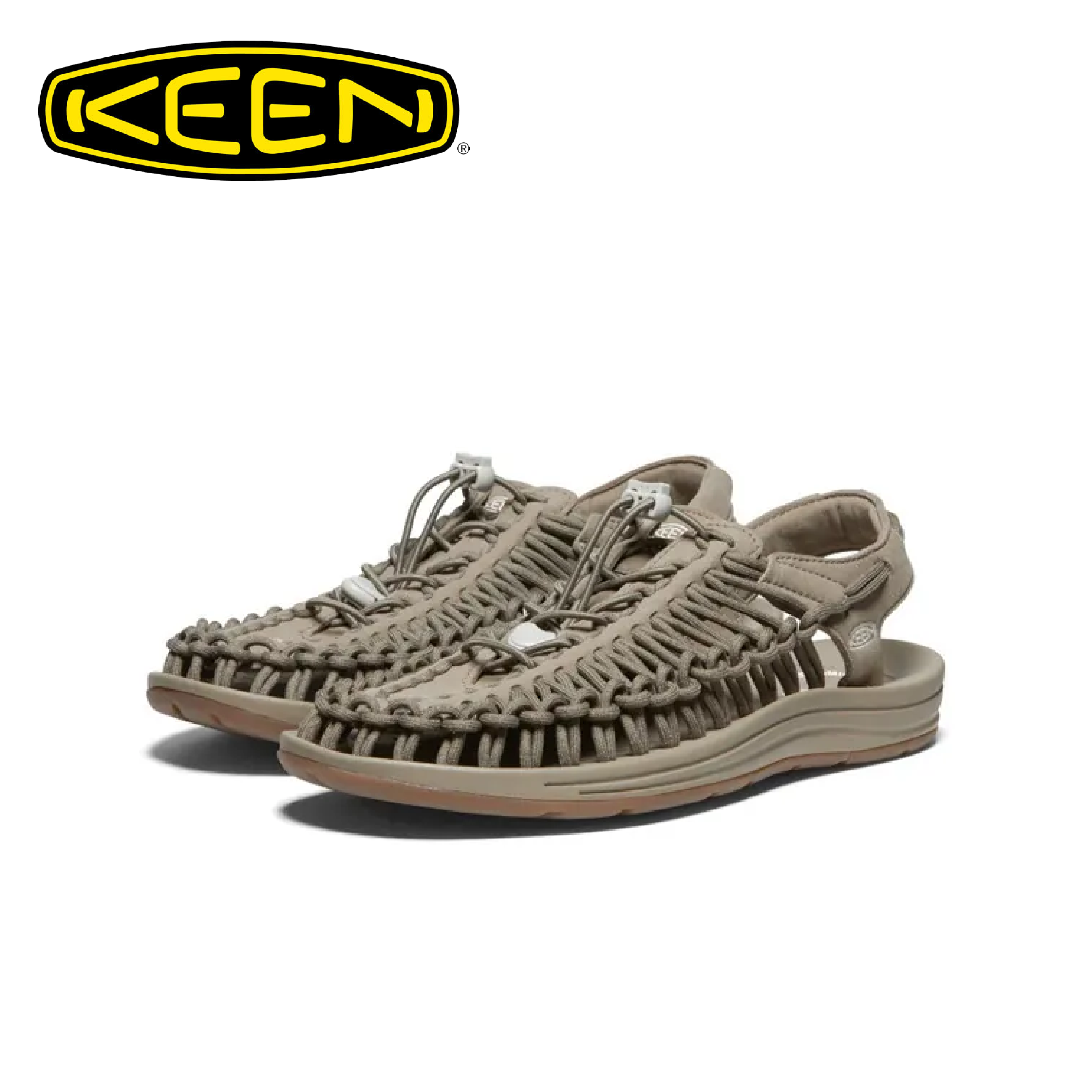 KEEN 美國 UNEEK 拉繩編織涼鞋 男款 (卡其) 戶外/休閒 30K25169