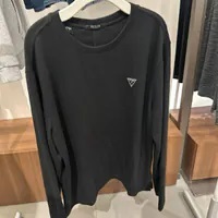 [S] GUESS COUPLE SAKARABA LONG SLEEVE T-SHIRT MEN'S,BLACK, NO1KE470-BLK (SGU585)