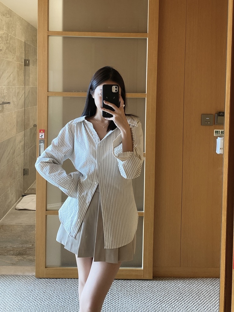 P30 質感百摺褲短裙 卡其S