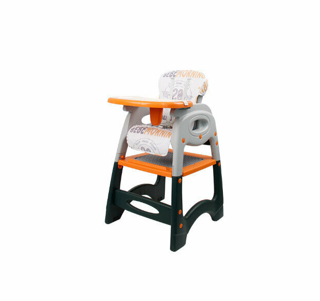 Hot Selling Adjustable and Detachable Combination Baby Dining Chair (Color: Orange)