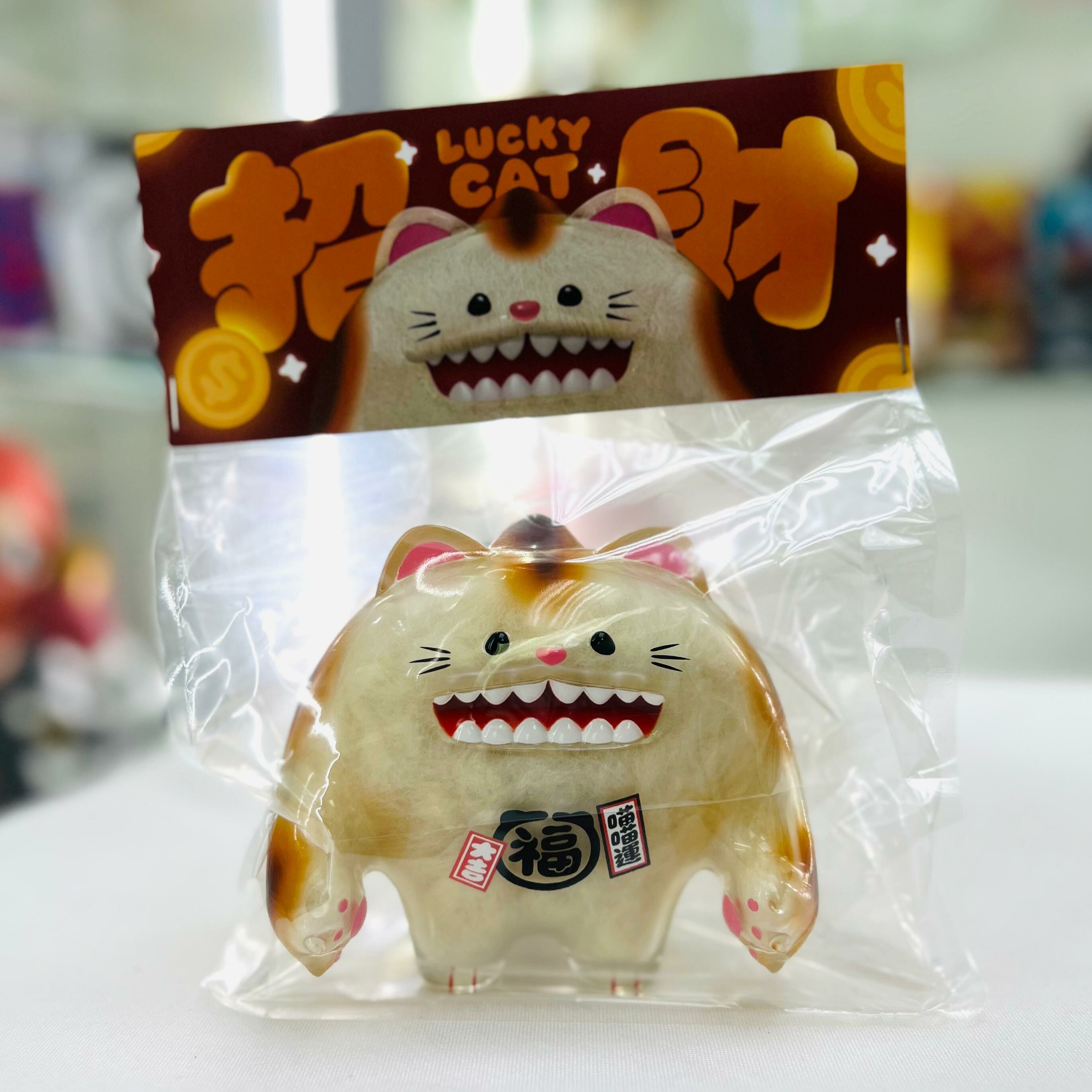 WOOOODY Fluffy Lucky cat 招財貓