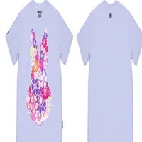 [S] HANAHAII FLOWER RABBIT SHORT SLEEVE T-SHIRT,LIGHT PURPLE, 6109100022-FLORALLIGHTPURPLE (SHA10)