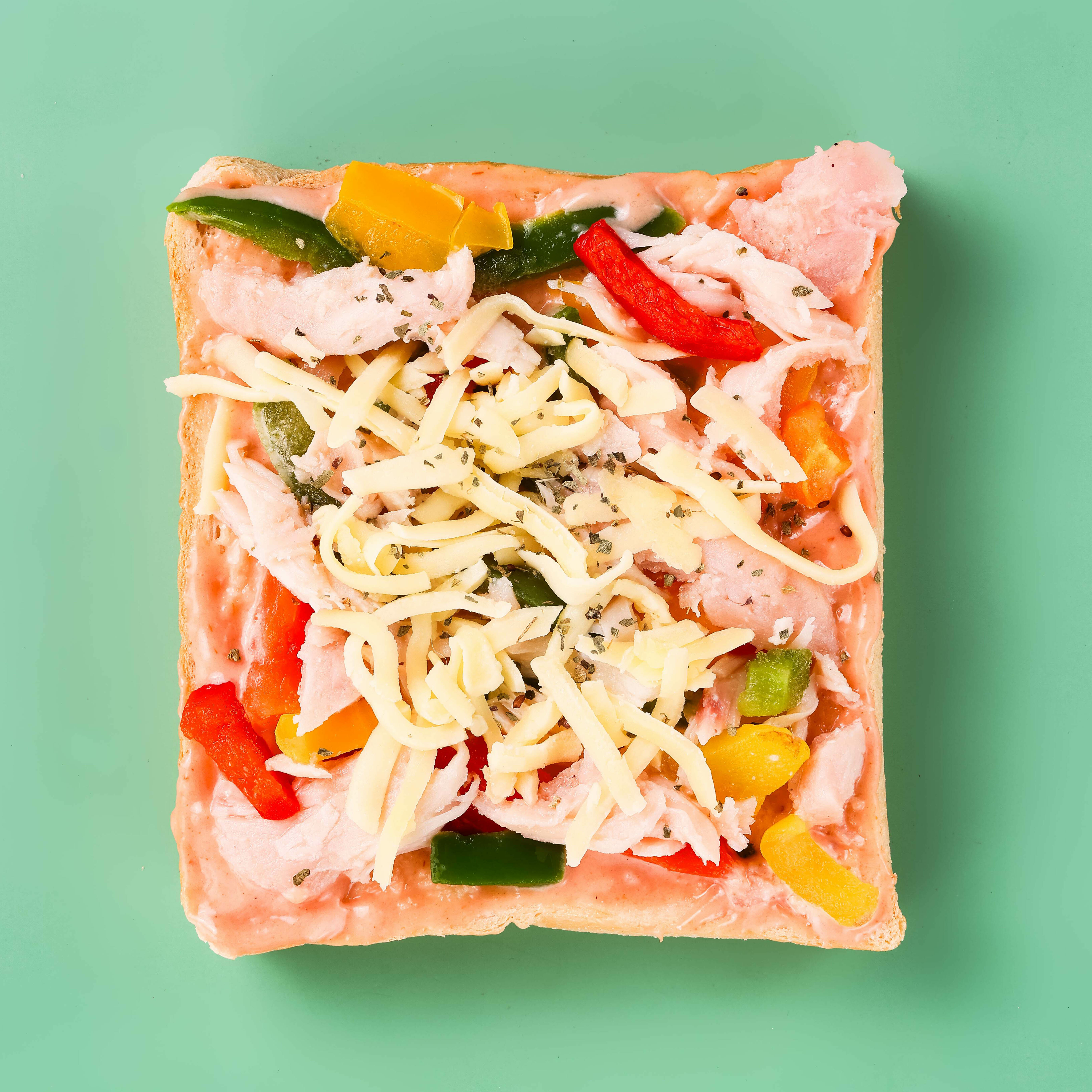 ▌農村時光 ▌田園彩椒燻雞天然奶油軟心鮮奶厚片