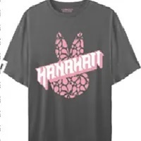 [S] HANAHAII NEW LOGO SHORT SLEEVE T-SHIRT,GRAY, 6109100022-BIGHEADGRAY (SHA12)
