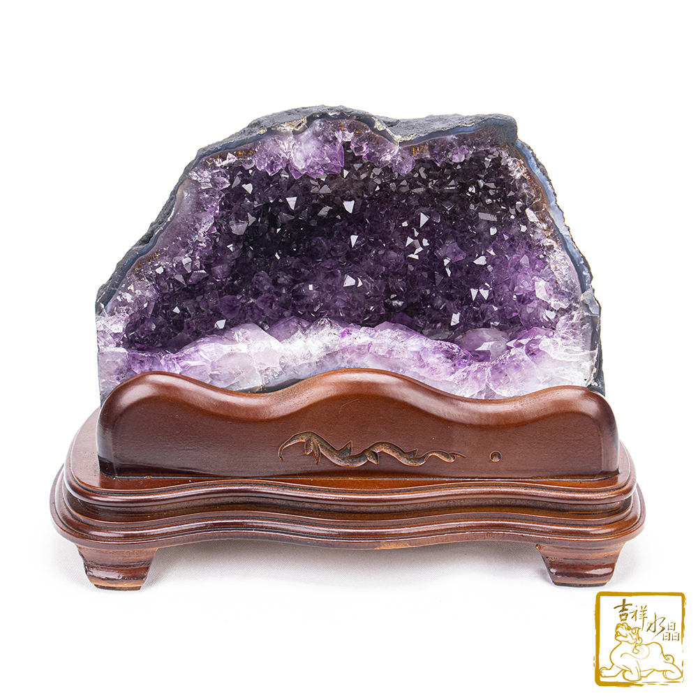 巴西紫水晶洞 6.9kg 聚錢水