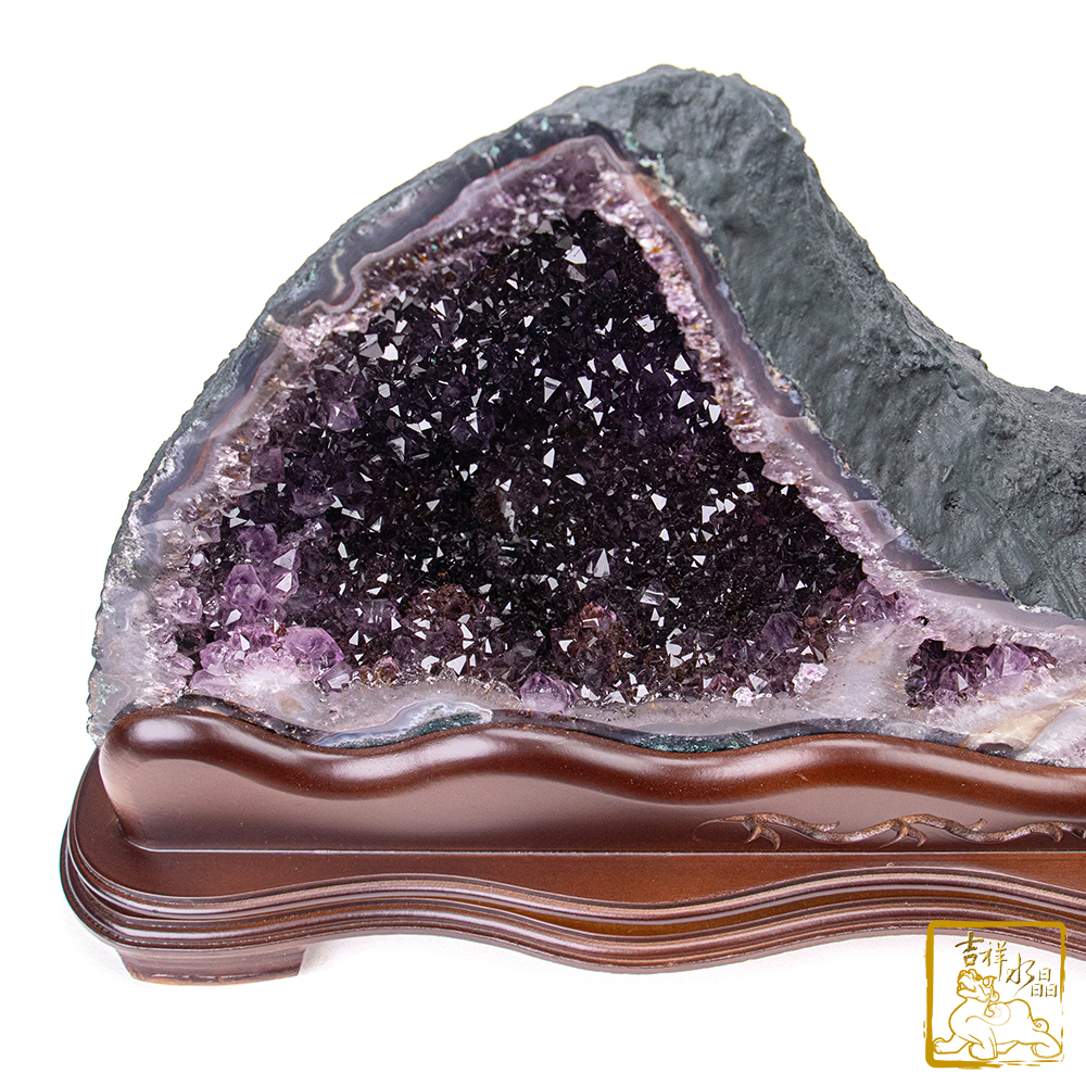 巴西紫水晶洞20.1kg 水型紫鈦晶洞【吉祥水晶專賣店】