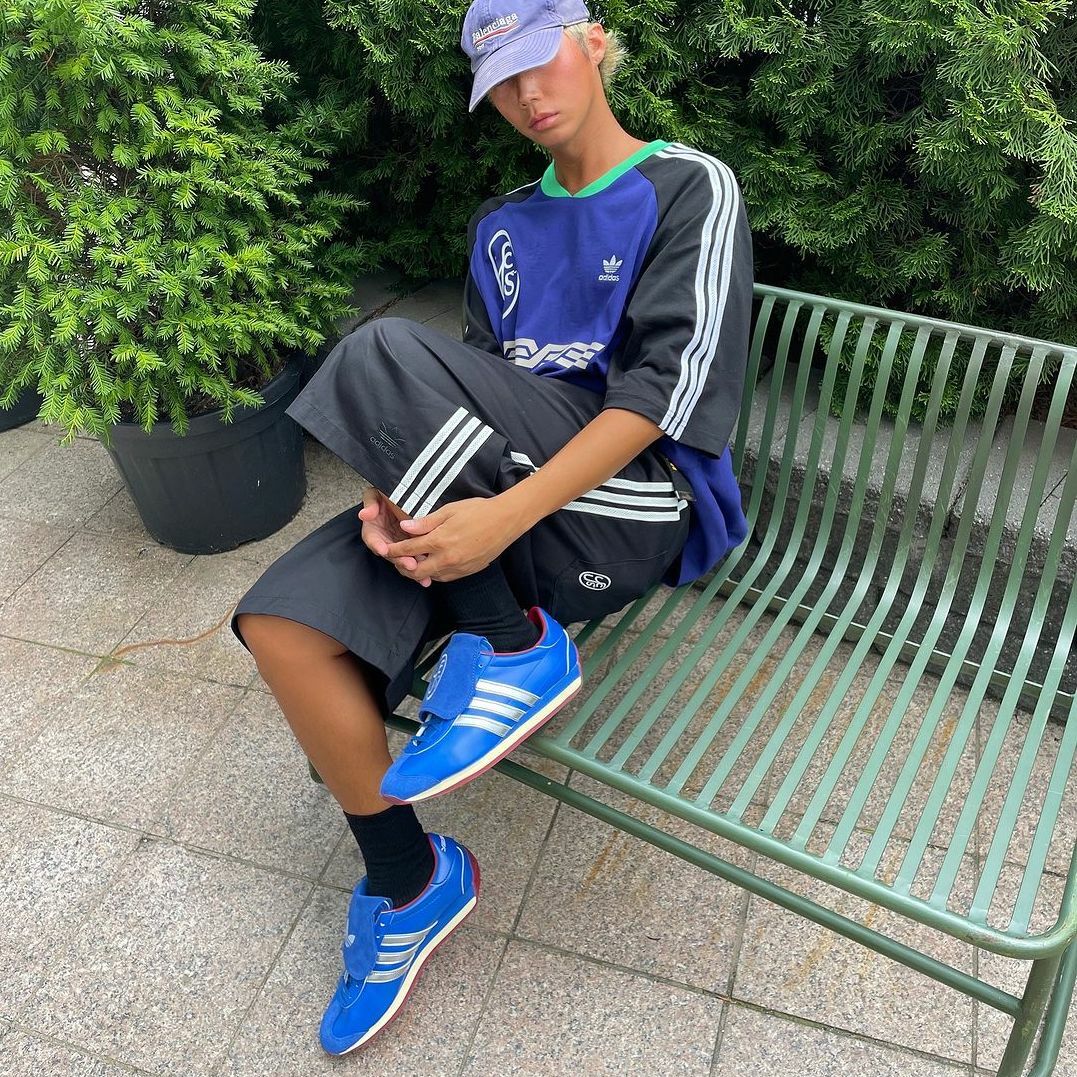🇰🇷YESEYESEExADIDAS COUNTRY OG聯名翻蓋鞋舌寶藍銀男鞋JR2601/預購