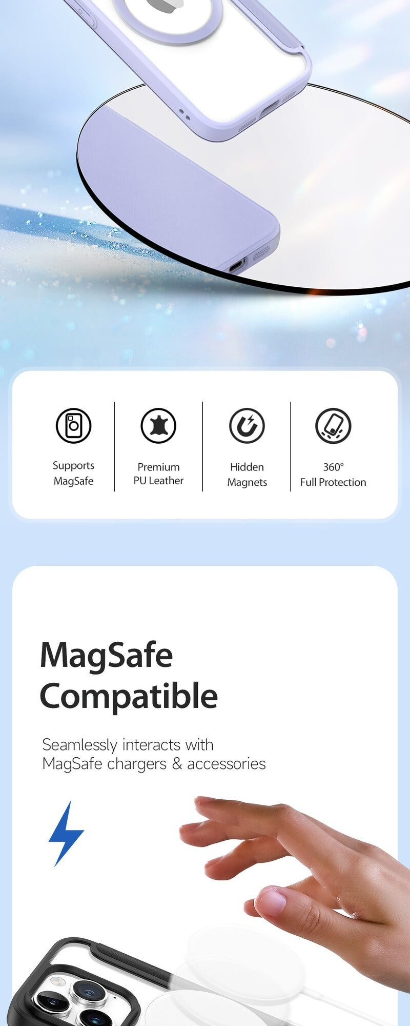 Duxducis iPhone 15系列三合一手機套