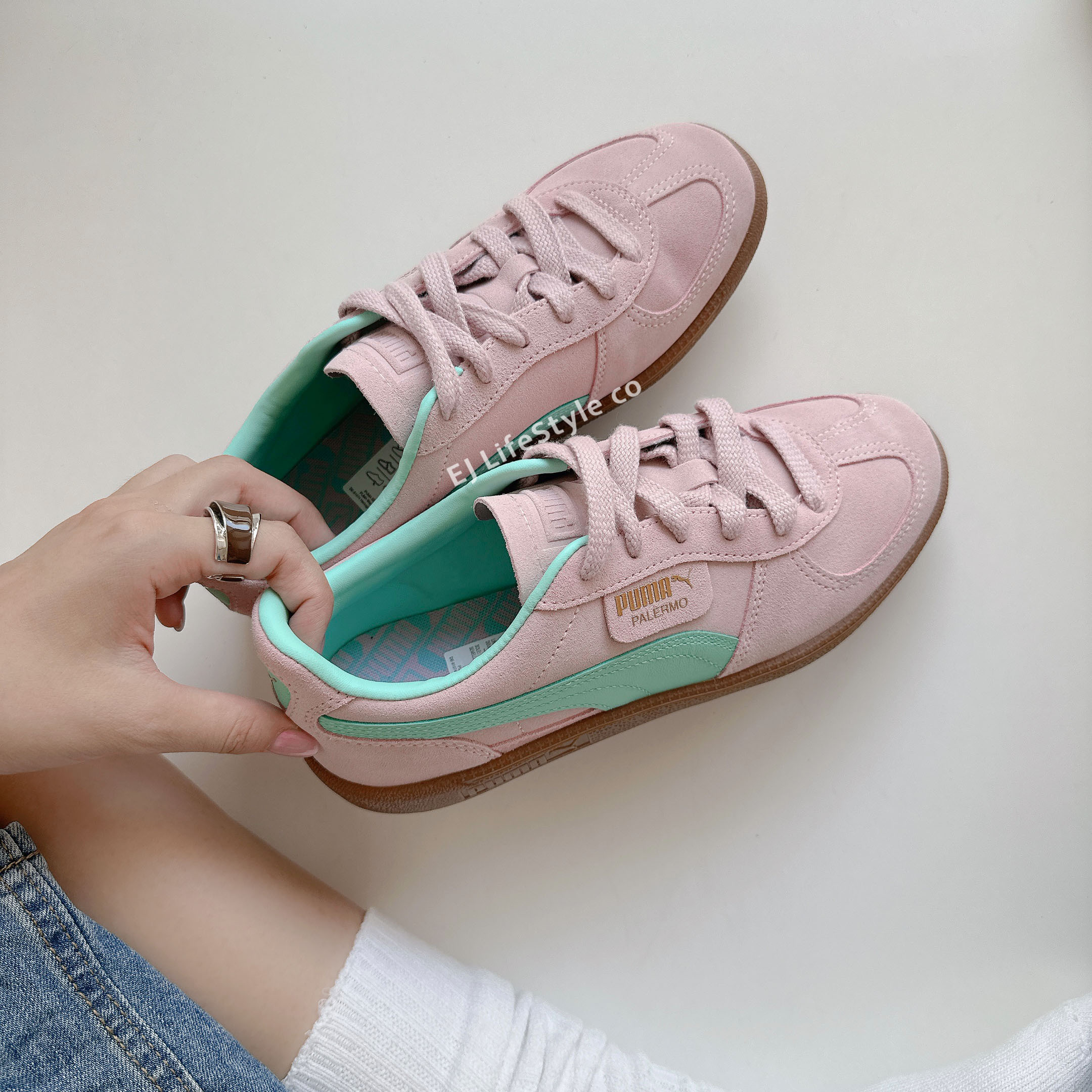 PUMA PALERMO 德訓鞋 復古 粉薄荷 淡粉 灰粉 薄荷綠 麂皮 男女鞋 396463-23 / 調貨