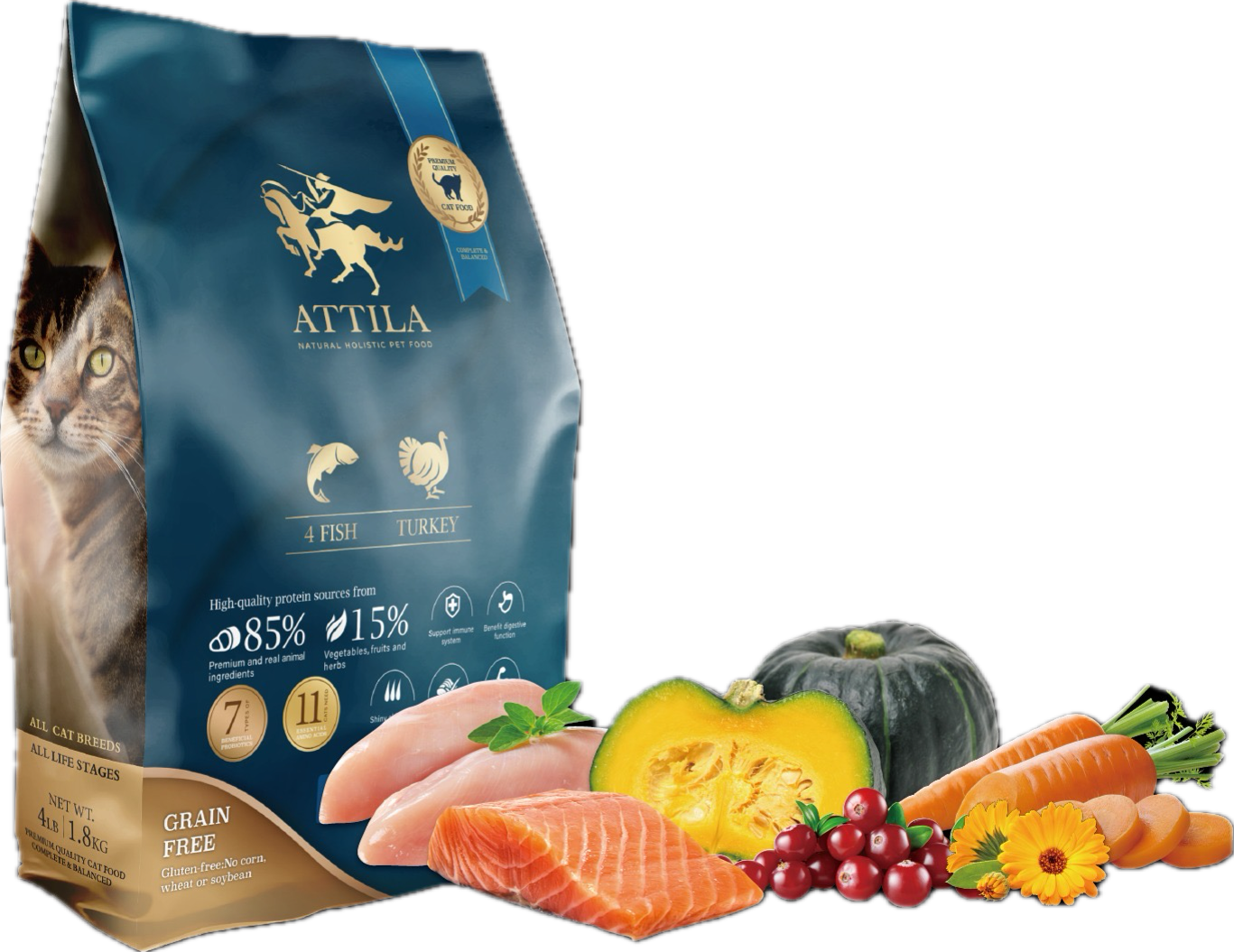 ATTILA 阿提拉 無穀全系列|貓飼料