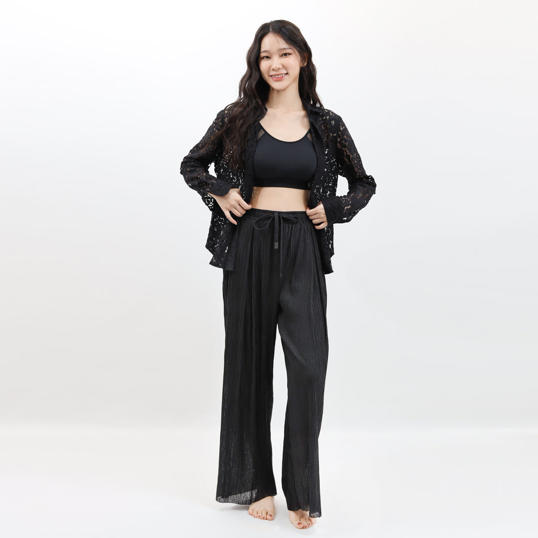 【STAR LACE】矽穀米子蕾絲長袖罩衫