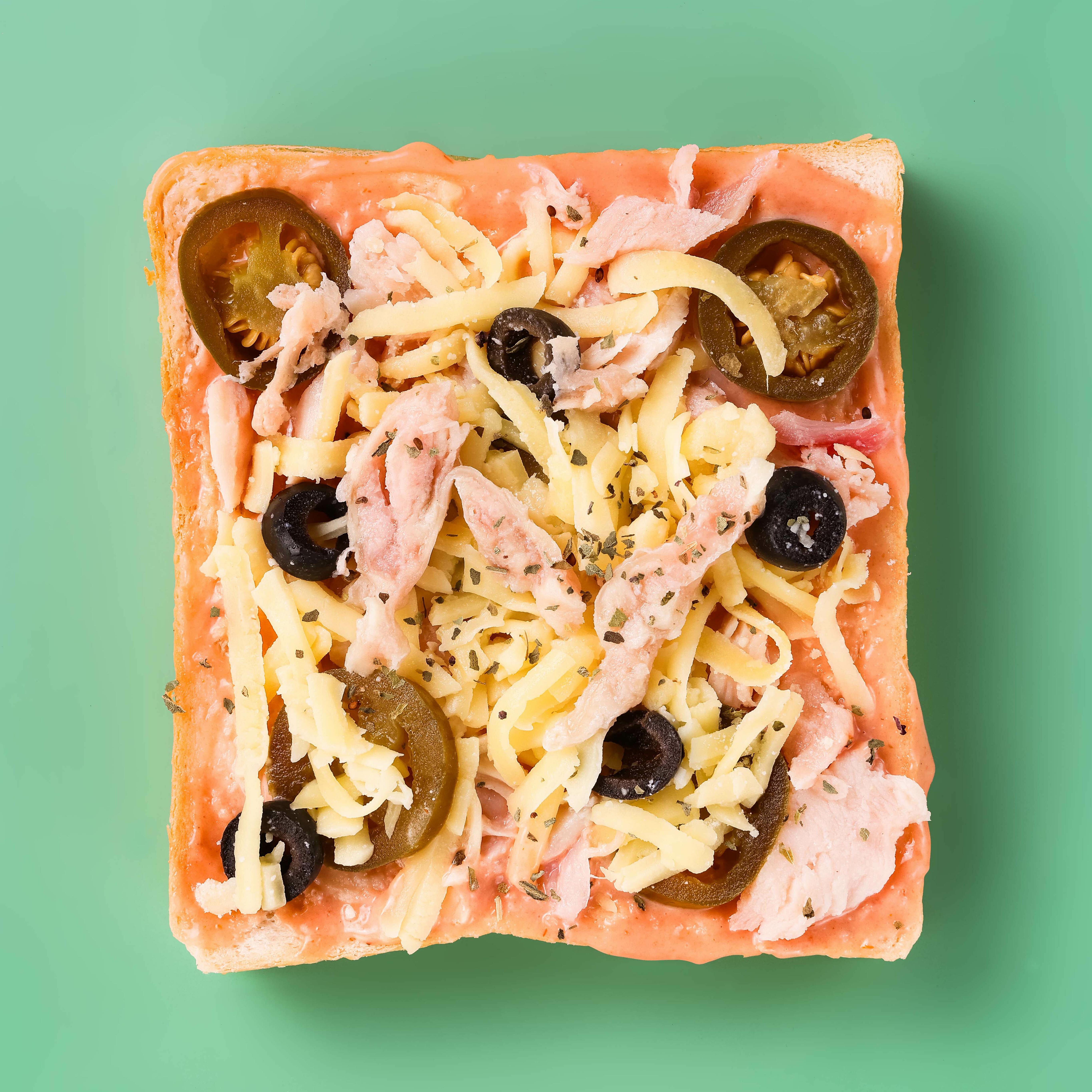 ▌雞情熱辣 ▌墨西哥辣燻雞天然奶油軟心鮮奶厚片