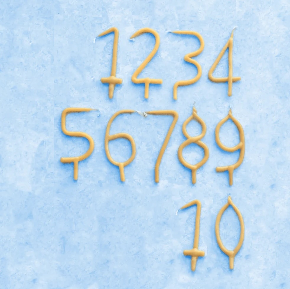 蜂蠟蠟燭-生日蠟燭 Birthday Number Set