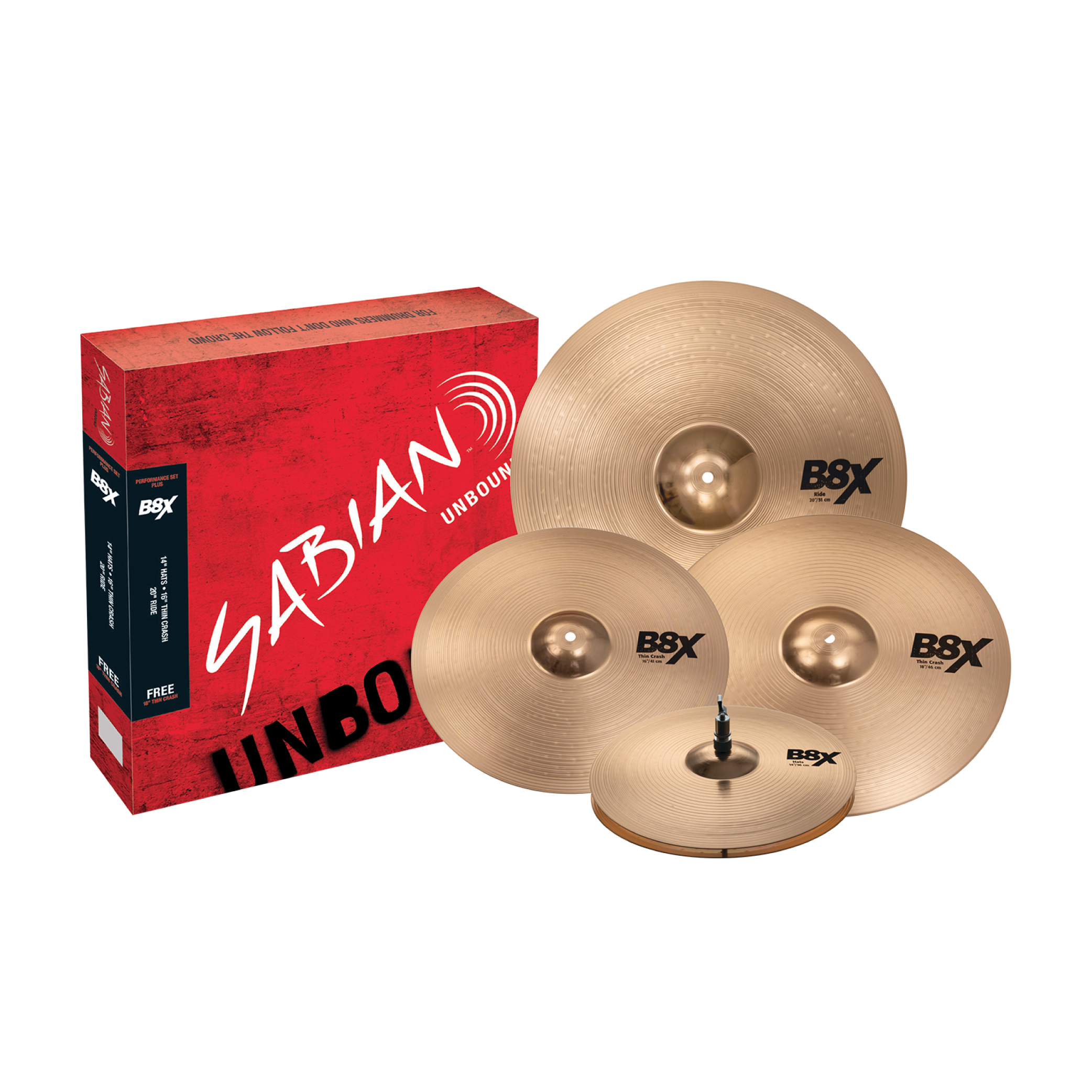 Sabian SABIAN / B8X Set 五片裝銅鈸組 — 三峽鼓 / 打擊