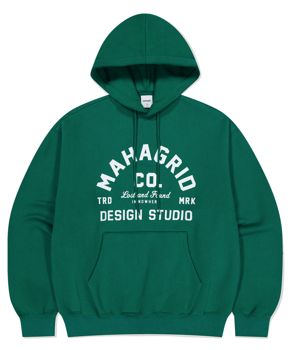 mahagrid - ARCH LOGO HOODIE (GREEN)