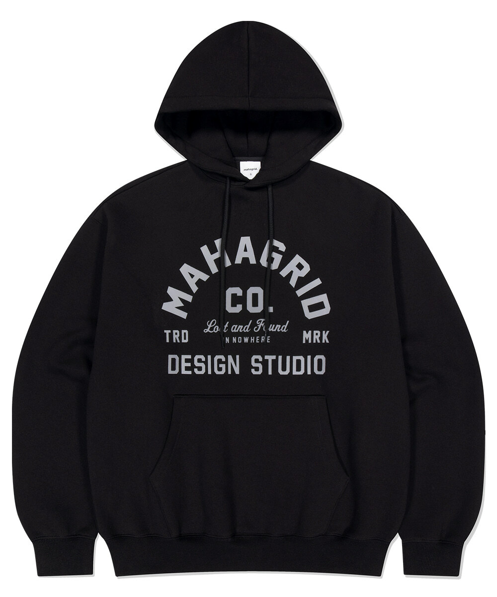 mahagrid - ARCH LOGO HOODIE (BLACK)