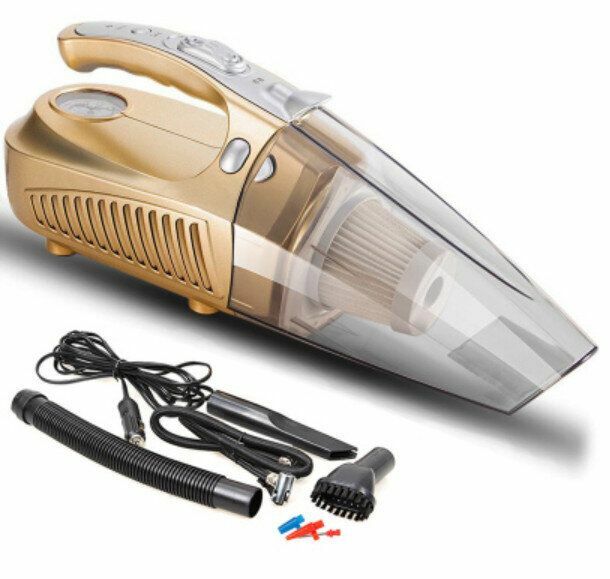 Hottest 4-in-1 Car Vacuum Cleaner Pressure Gauge (Gold)