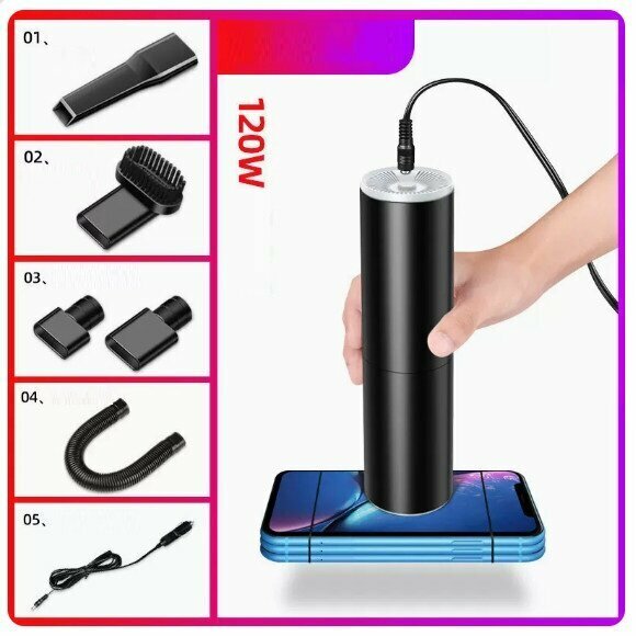 Hottest car vacuum cleaner (A6 wired mini (black))