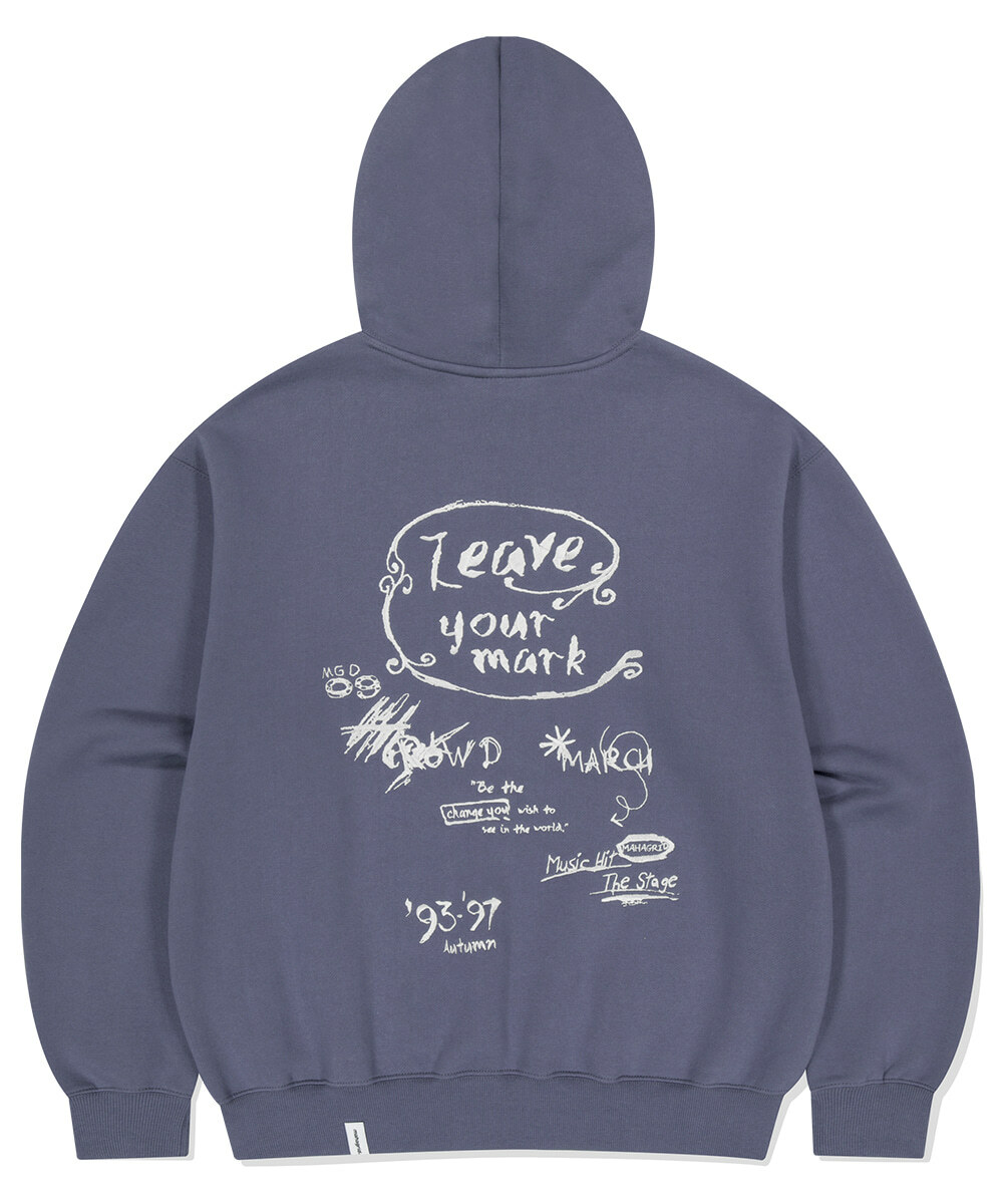 mahagrid - LEAVE YOUR MARK HOODIE (BLUE)