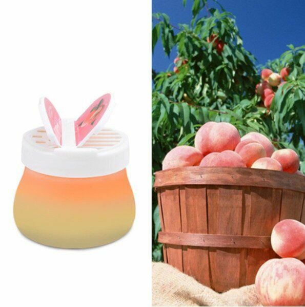 Hot selling car solid aromatherapy (rainbow balm (peach) in a bottle)