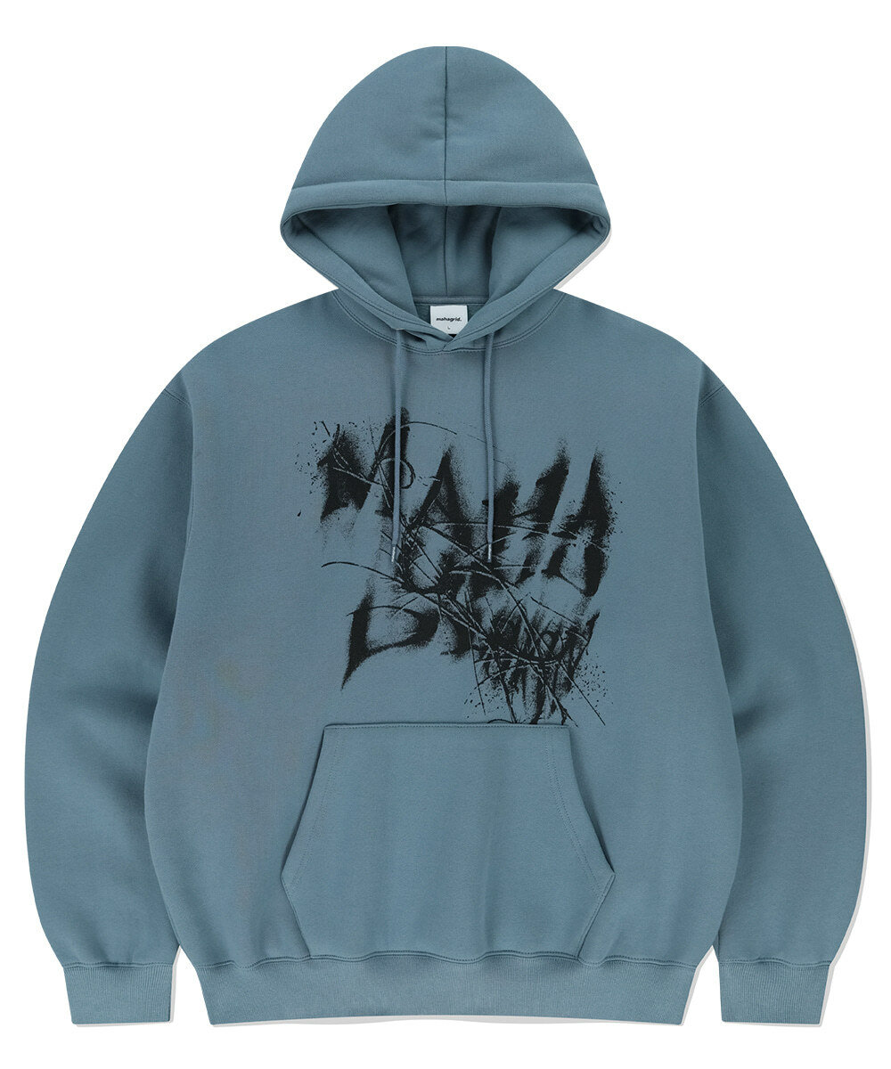 mahagrid - INK DISTORTION HOODIE (BLUE)
