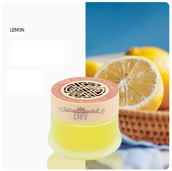 Hot selling car balm [fresh lemon 1 bottle]